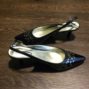 J Renee Slingback Kitten heel pumps